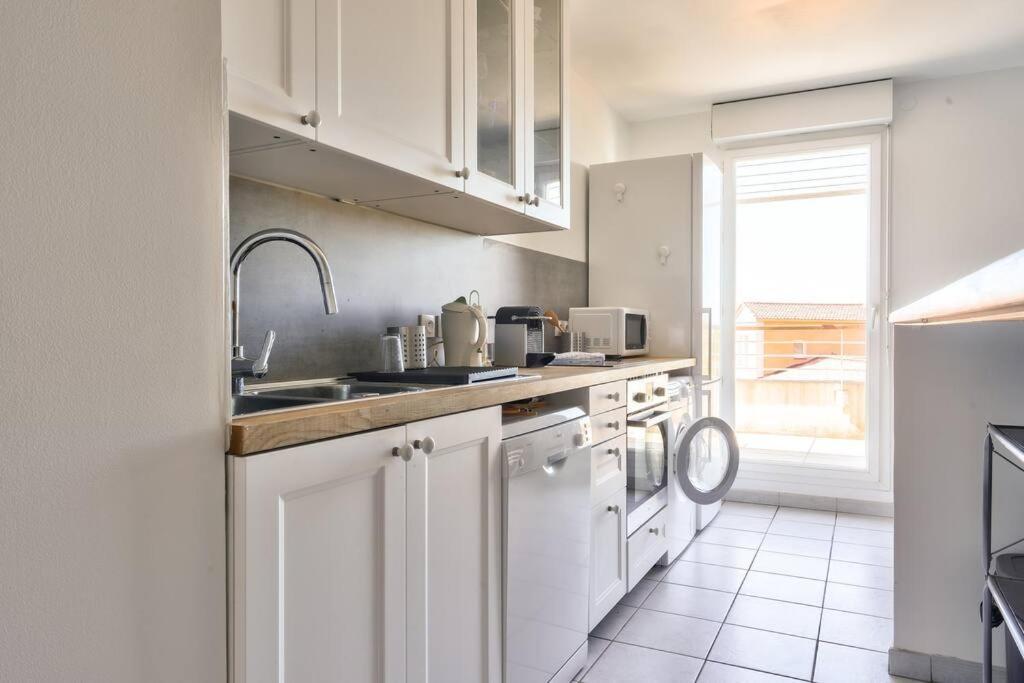 Superb 2Bed Flat Wterrace 10Min From Prado Beach Apartman Marseille Kültér fotó